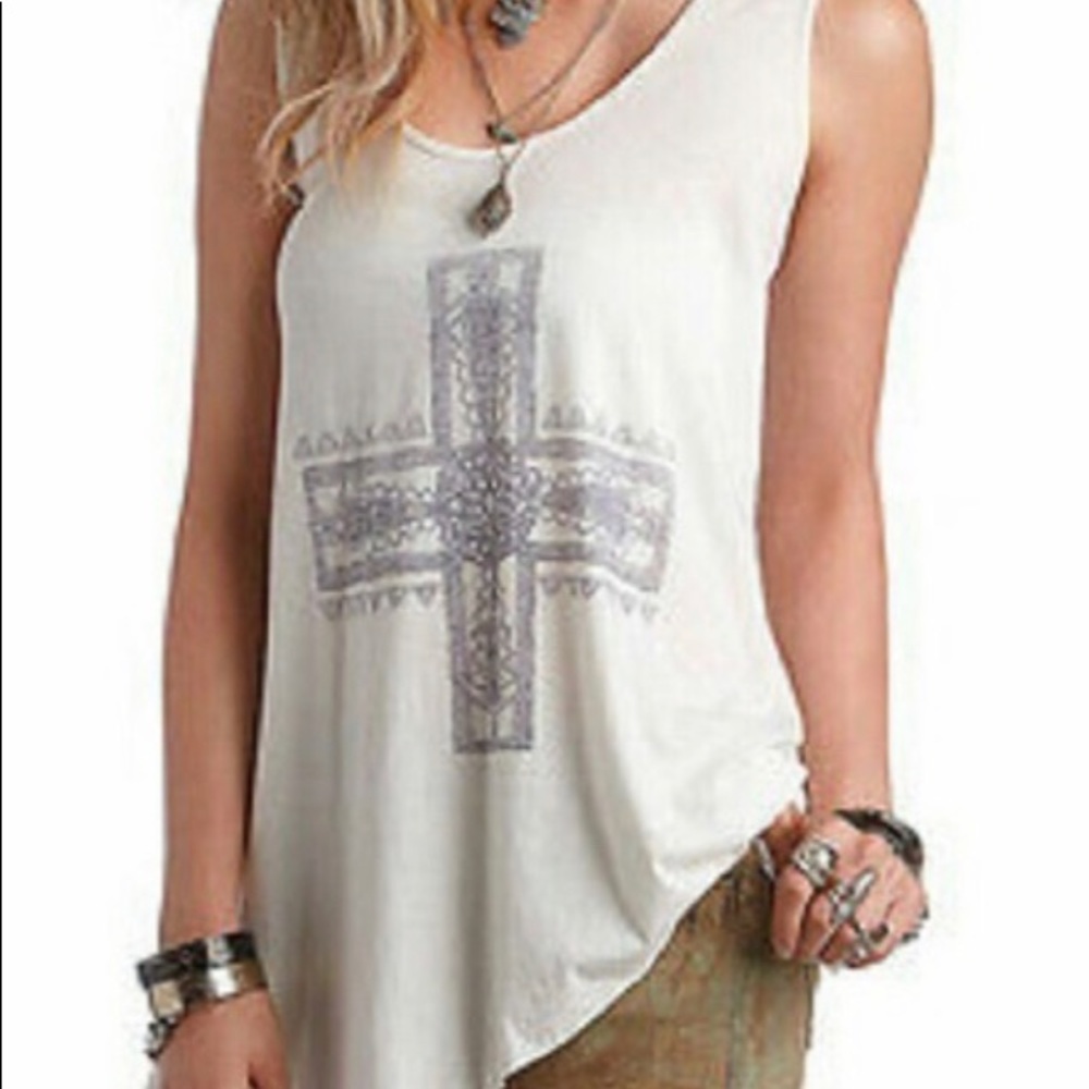 SOLD RREE PEOPLE ASYMMETRICAL Tribal Cross